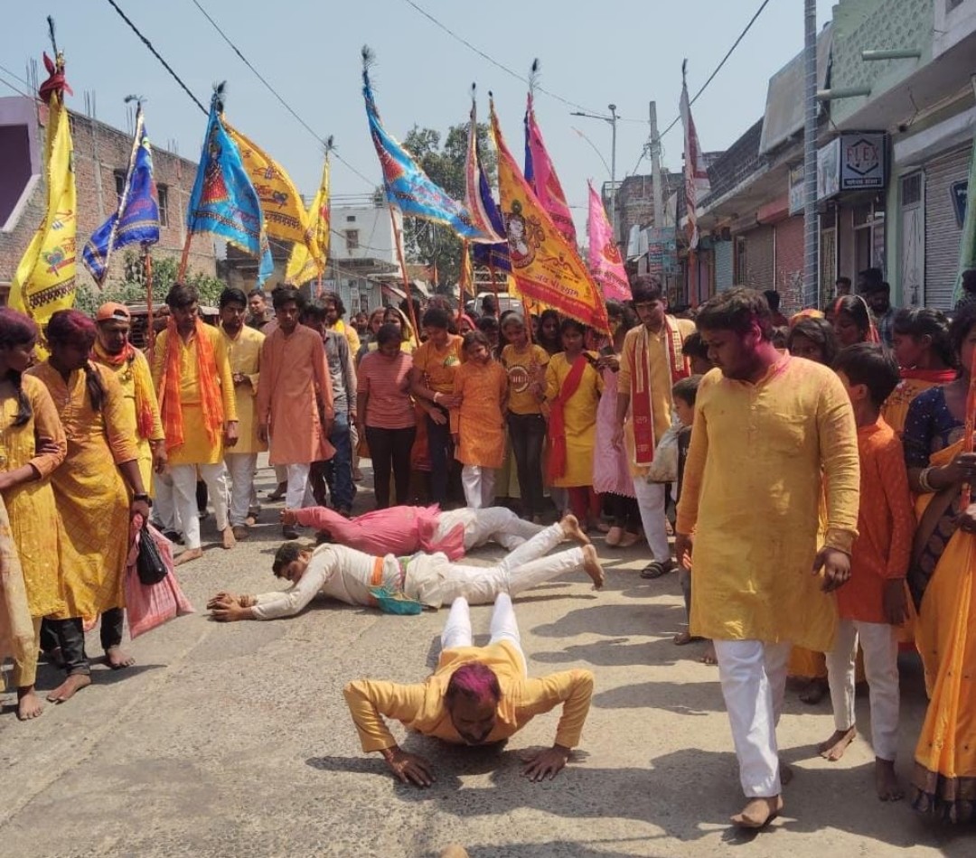 खाटू श्याम की निशान यात्रा में उमड़ा जन सैलाब