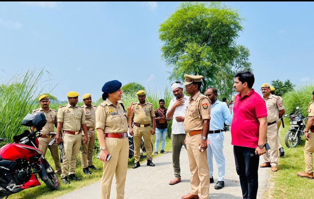 बीसी लूटकांड एस पी ने बिछाया जाल घटना स्थल का  किया निरीक्षण