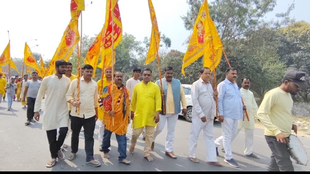 कुंडासर में धूमधाम से निकाली गई खाटू श्याम निशान यात्रा