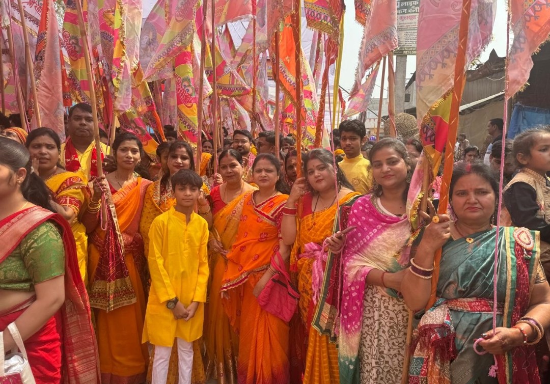 फाल्गुन मेला एवं निशान उत्सव पर भव्ययात्रा निकाली गई